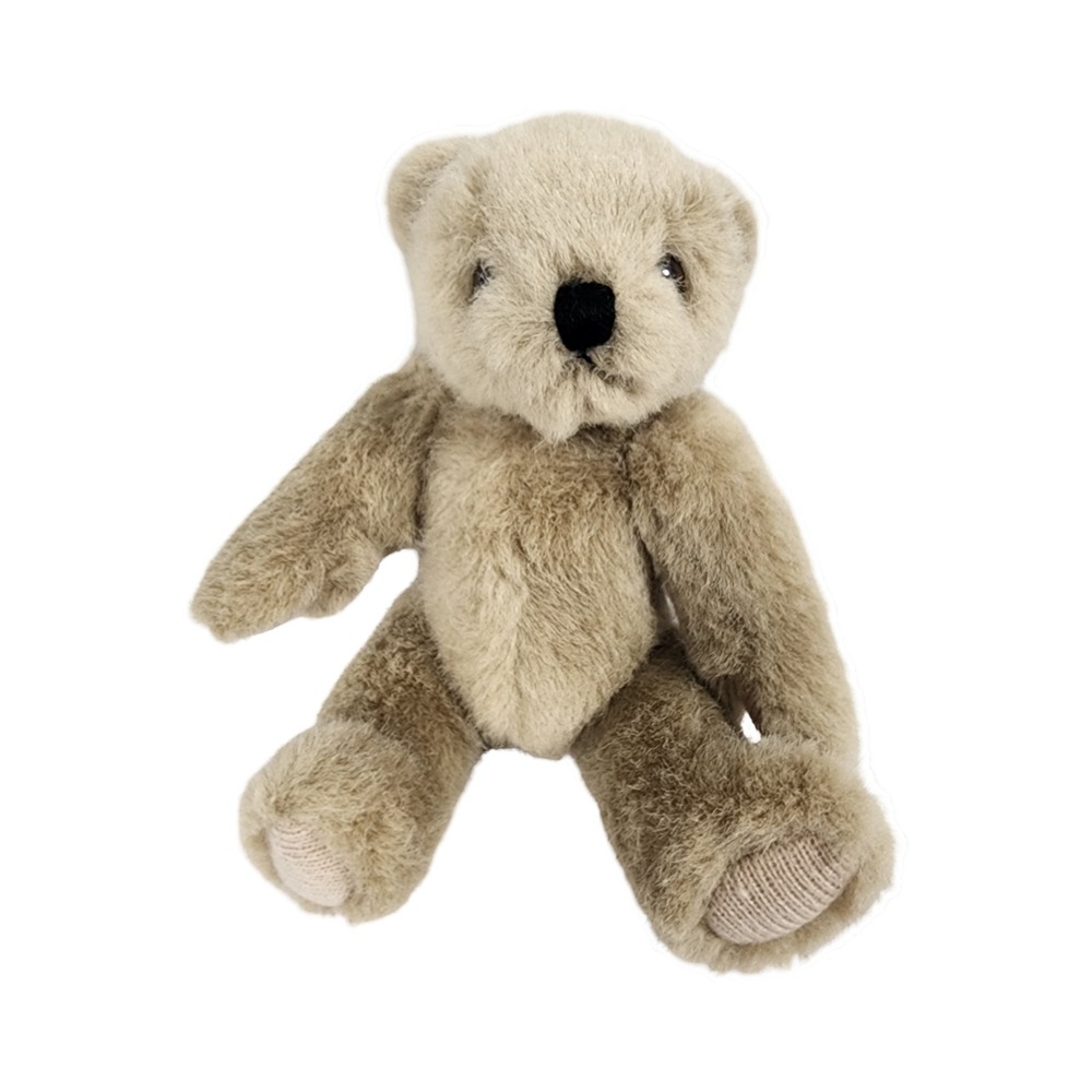 Vintage‎ Tan Shaggy Plush Teddy Bear Knit Paw Pads 8.5 Inch 1621-71